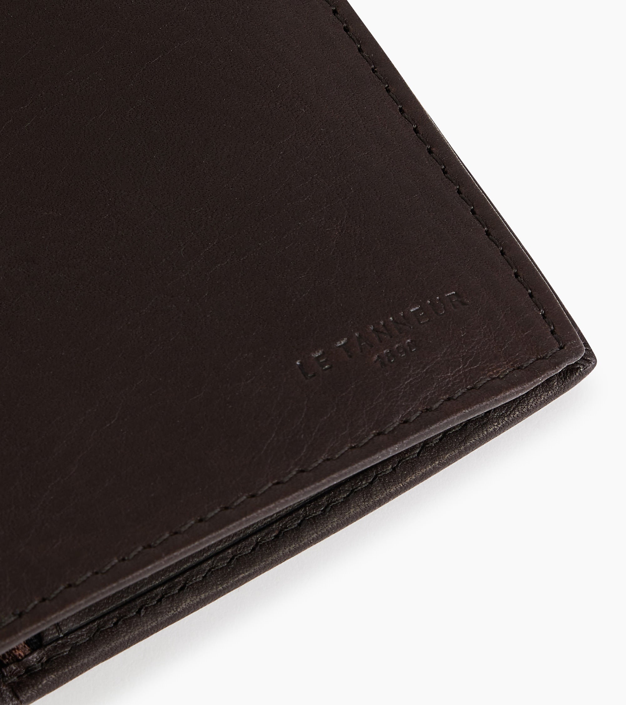 Zipped Gary wallet 2 shutters in oiled leather