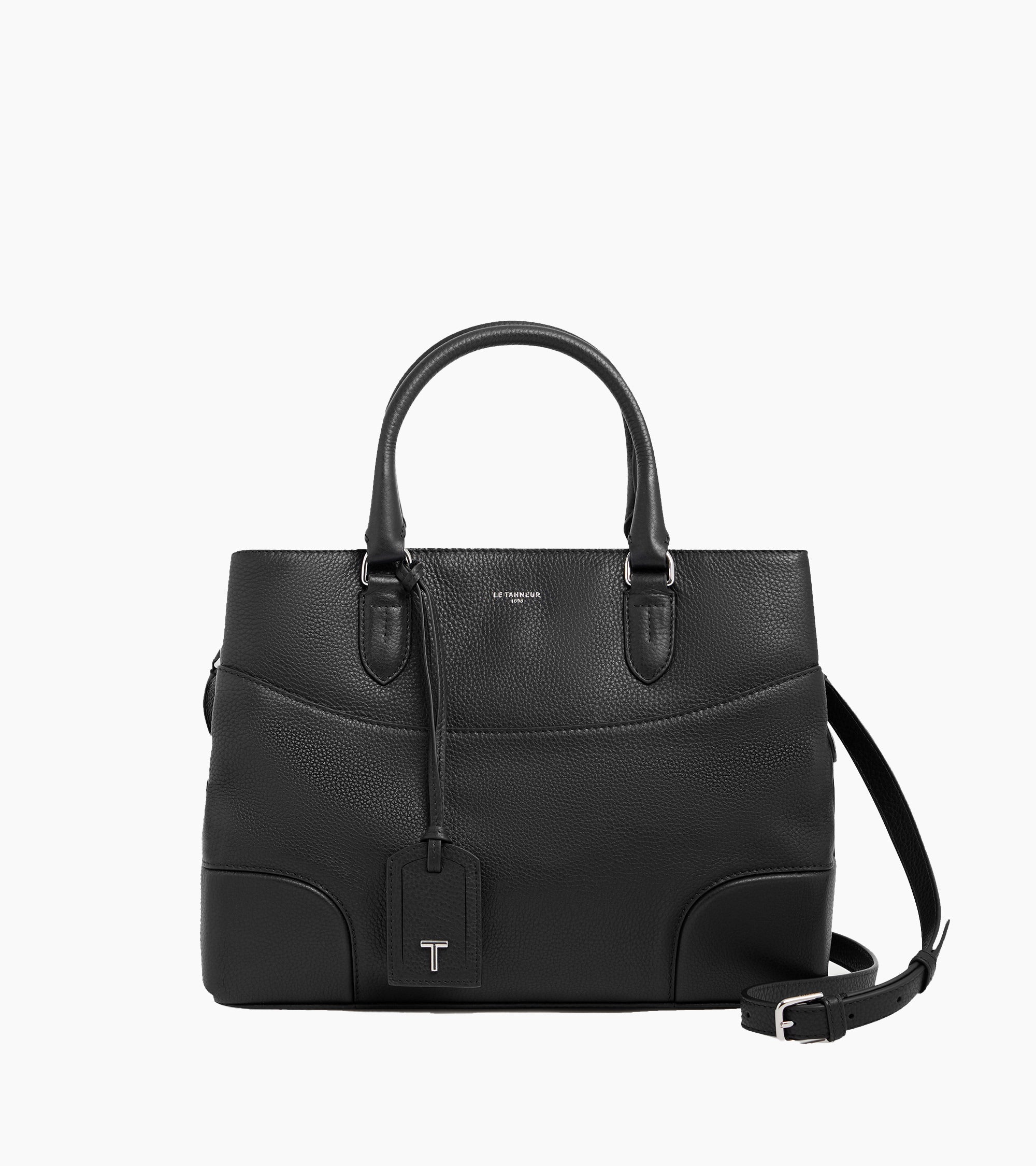 Romy large handbag in grained leather