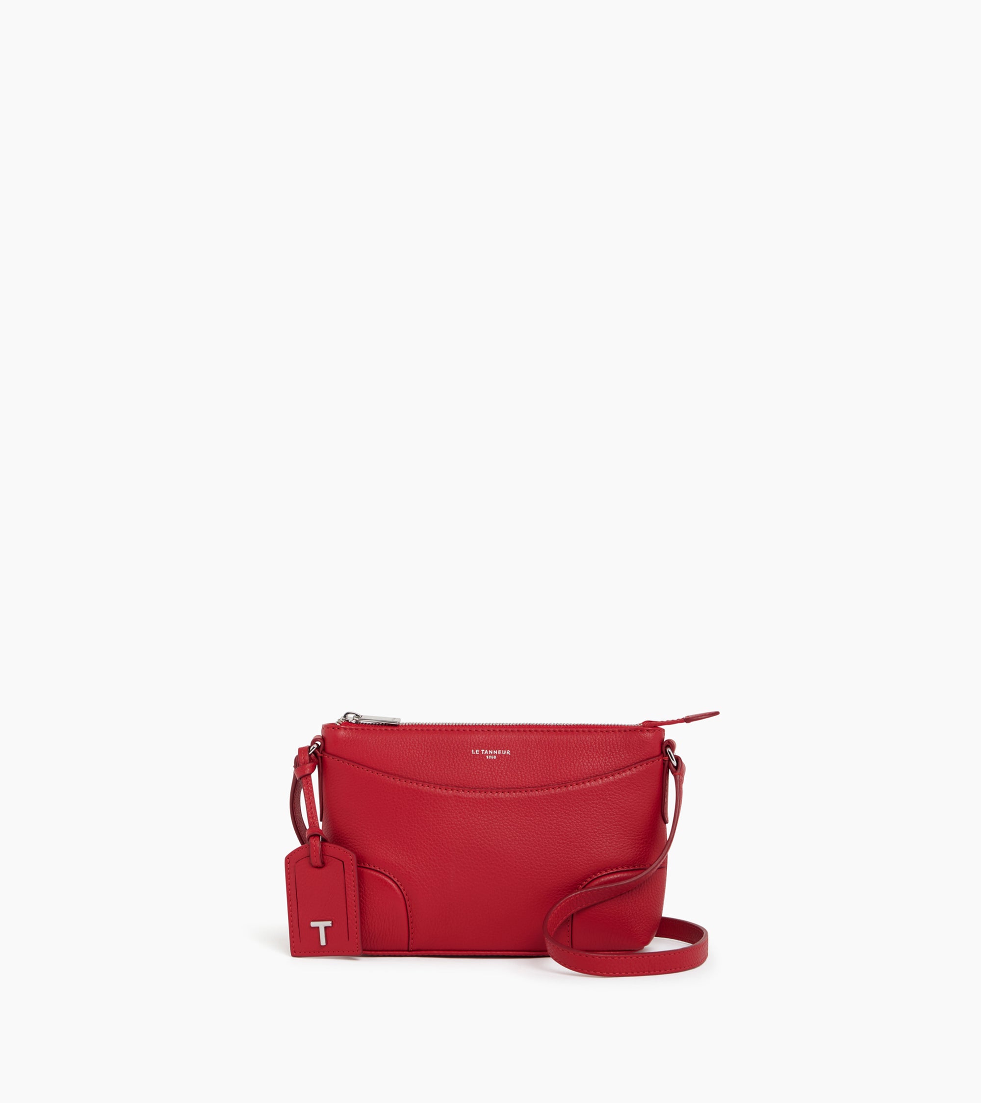 Small Romy shoulder bag in grain leather