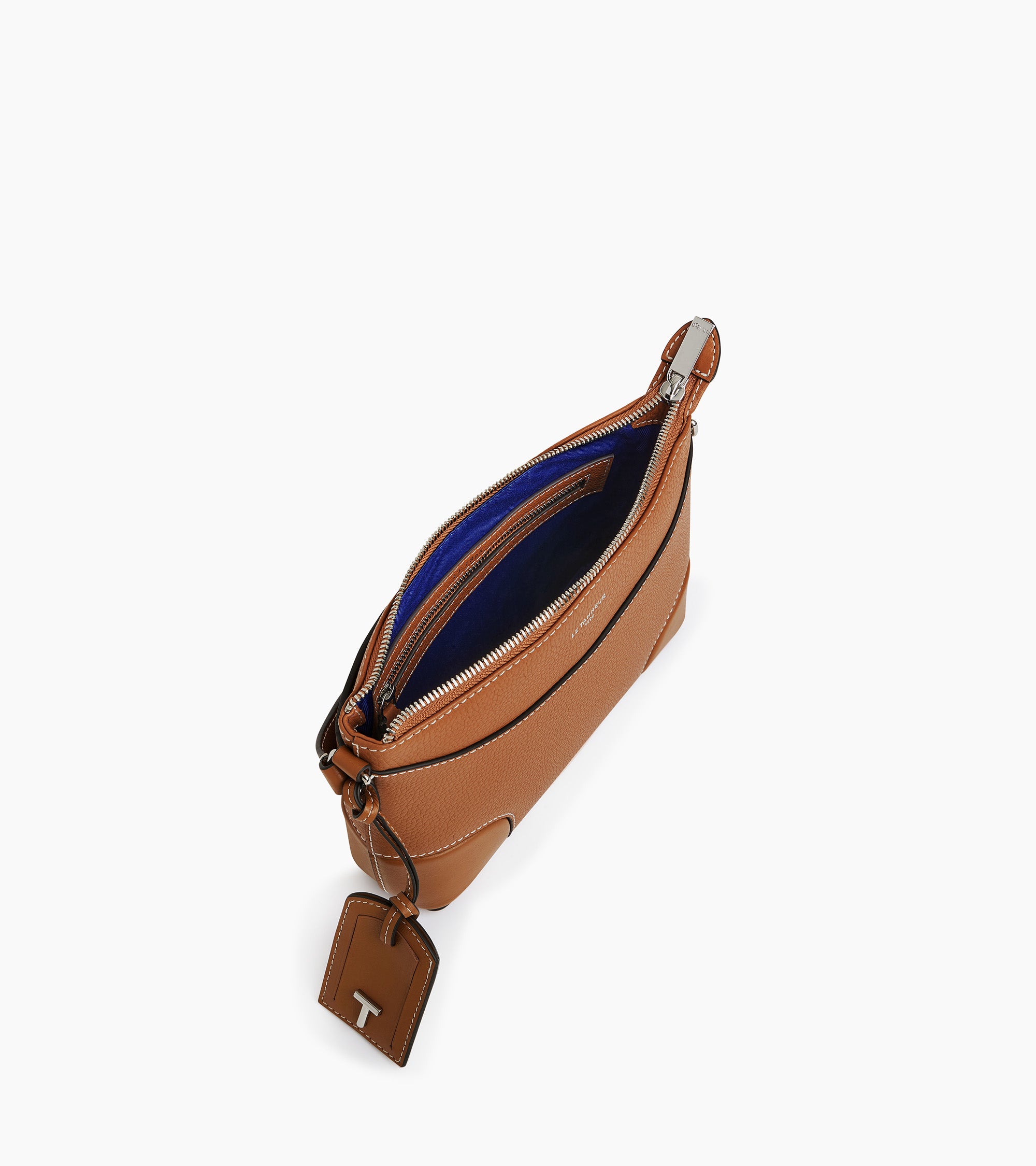 Romy small shoulder bag in smooth grained leather