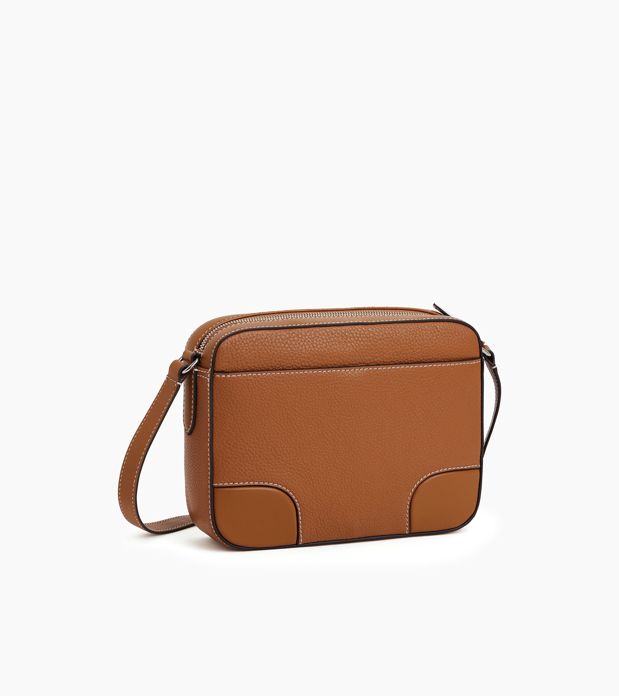 Romy medium shoulder bag in smooth grained leather