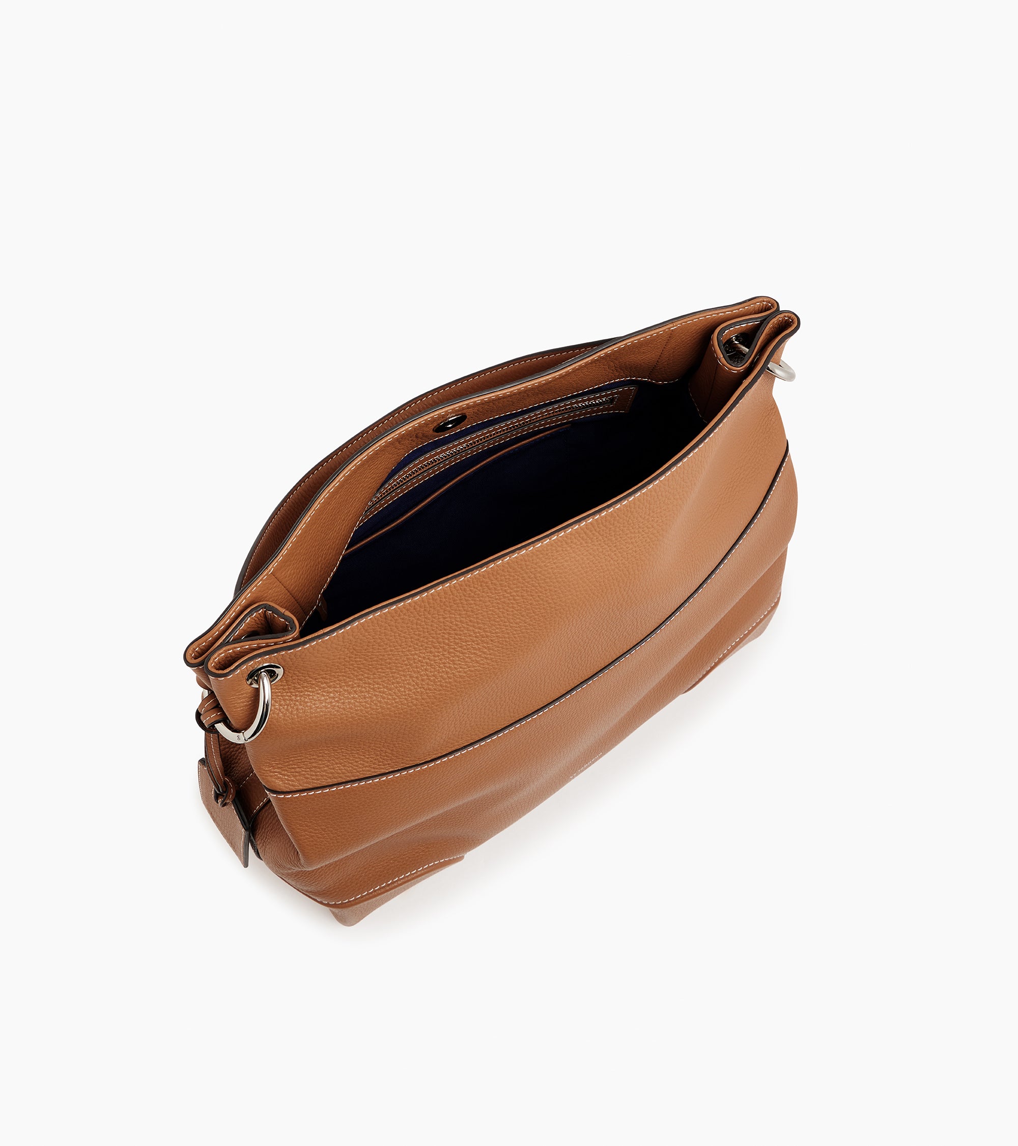 Romy large hobo bag in grained leather