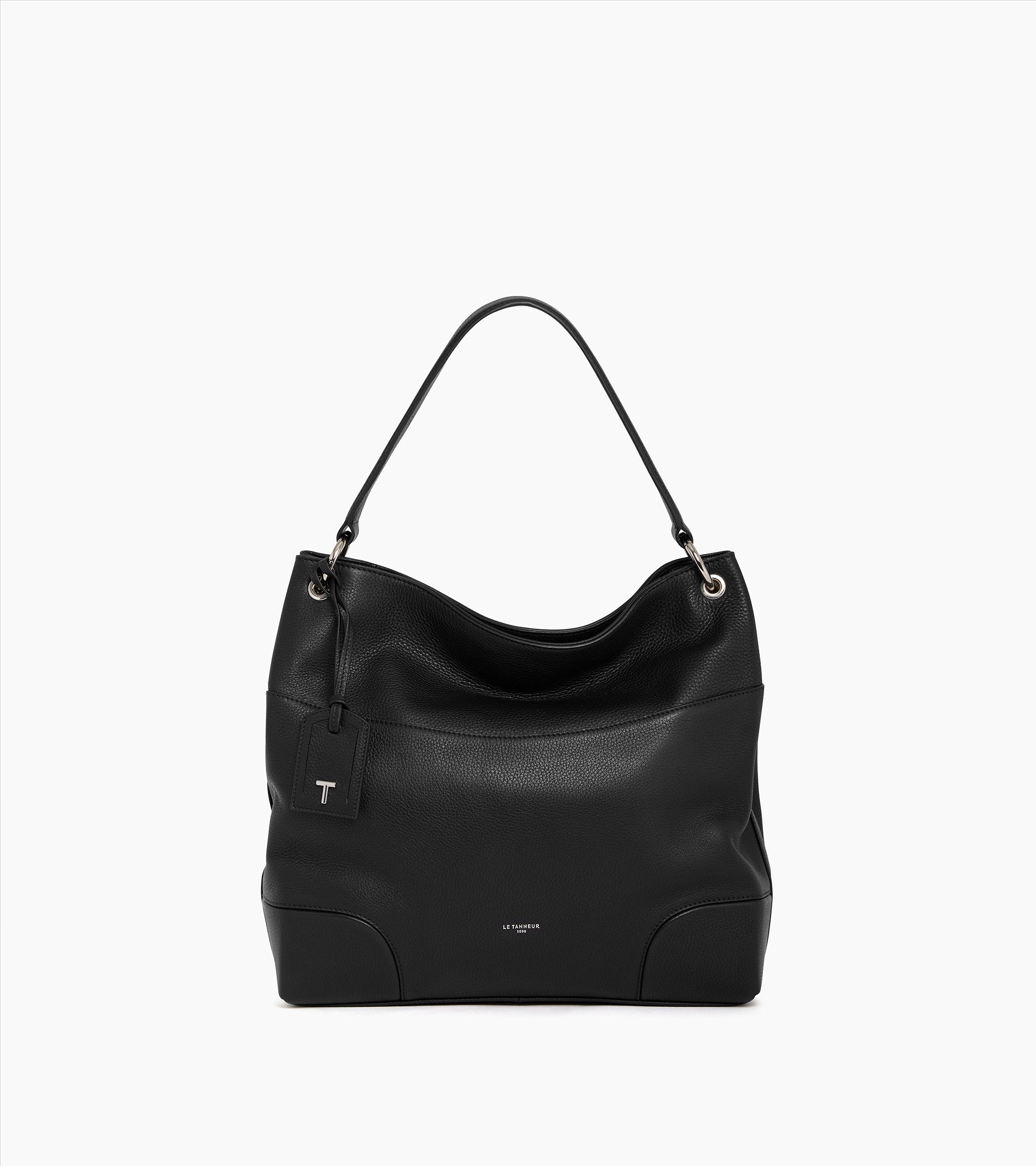 Romy large hobo bag in grained leather