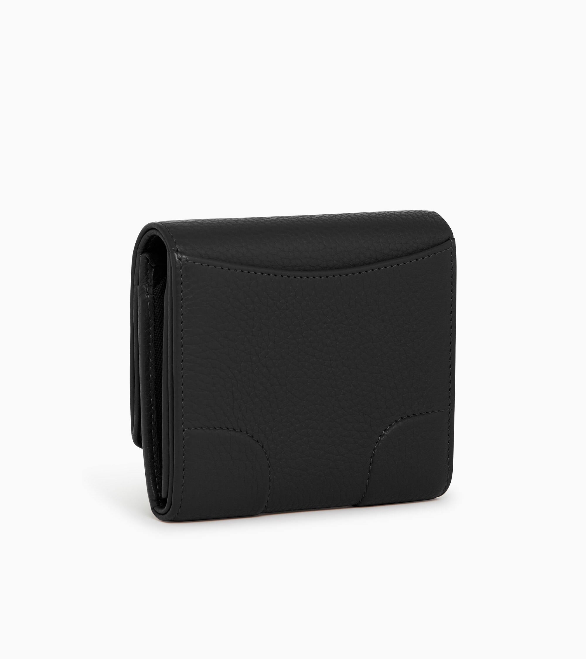 Romy small, zipped wallet in grained leather