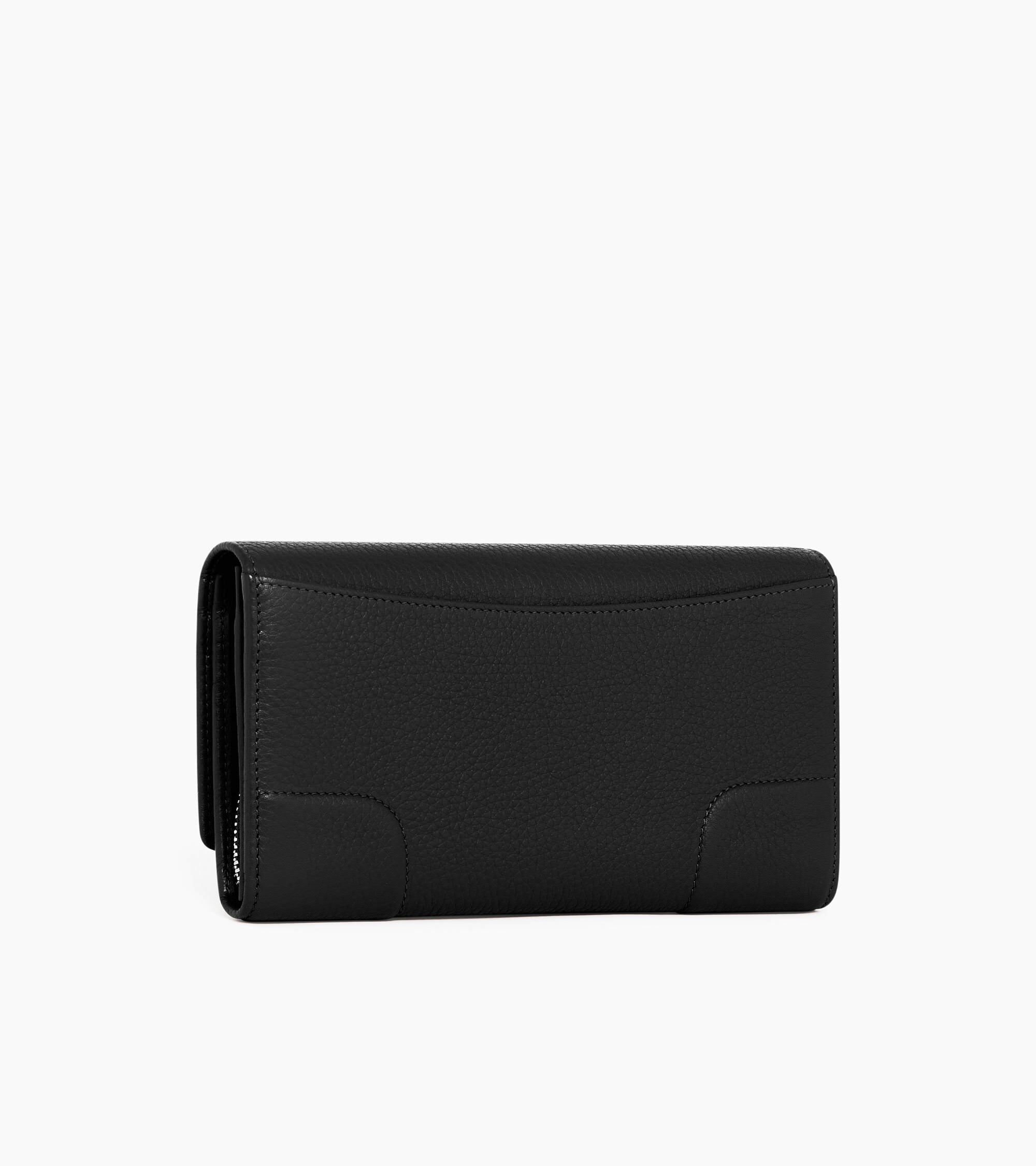 Romy large, zipped wallet in grained leather