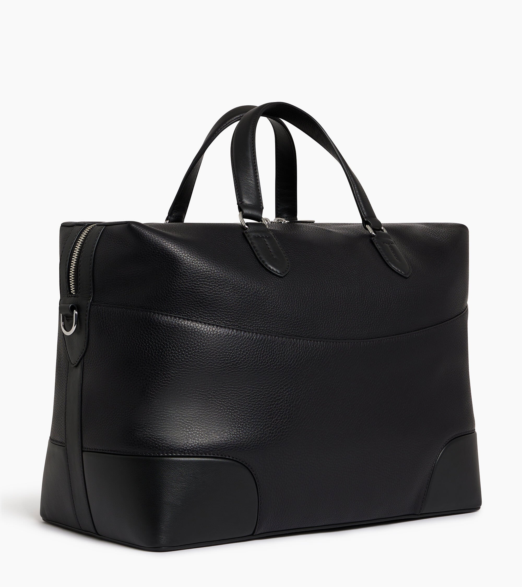 Romy 24h travel bag in grained and smooth leather