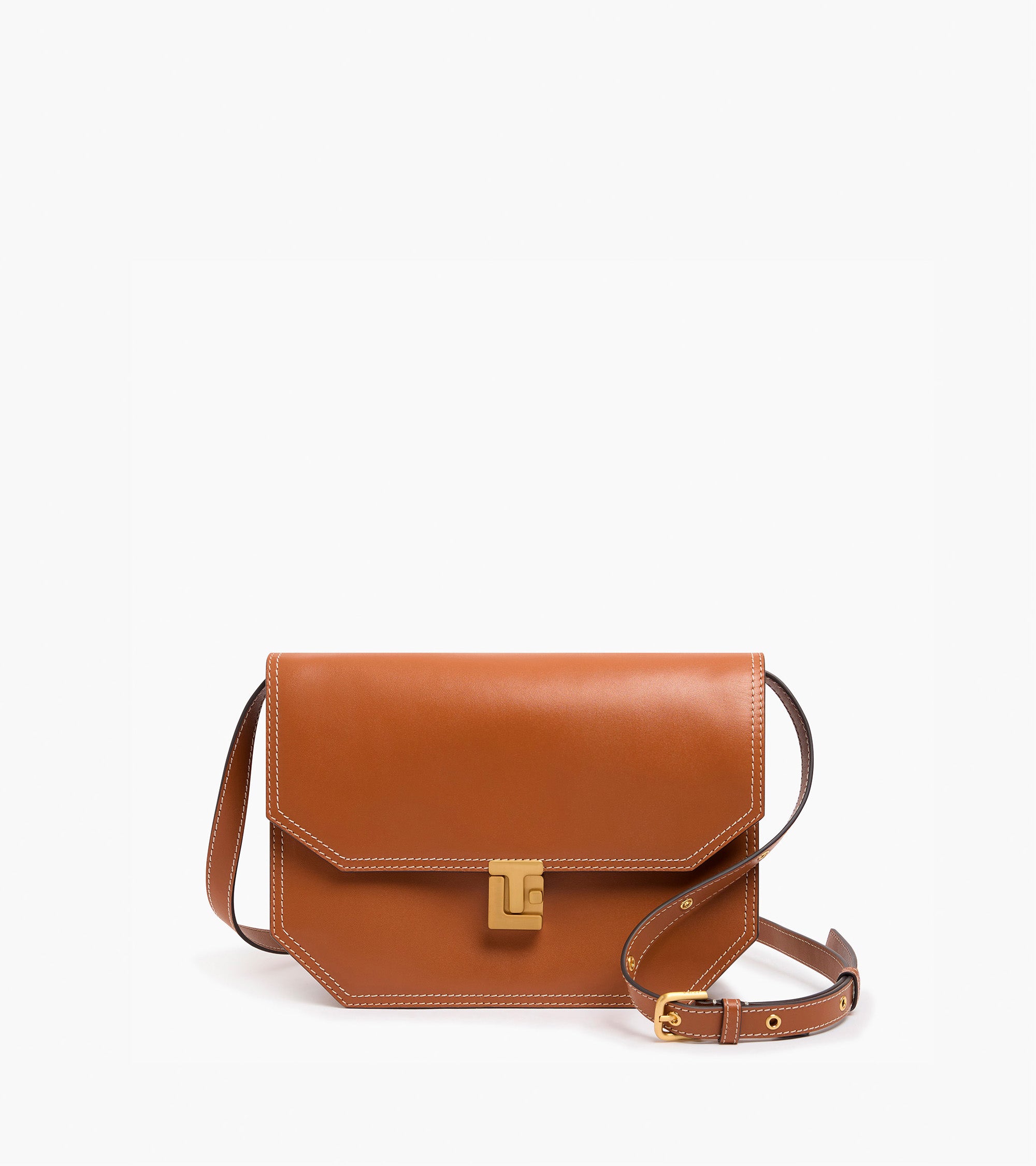 Rose medium crossbody bag in smooth leather