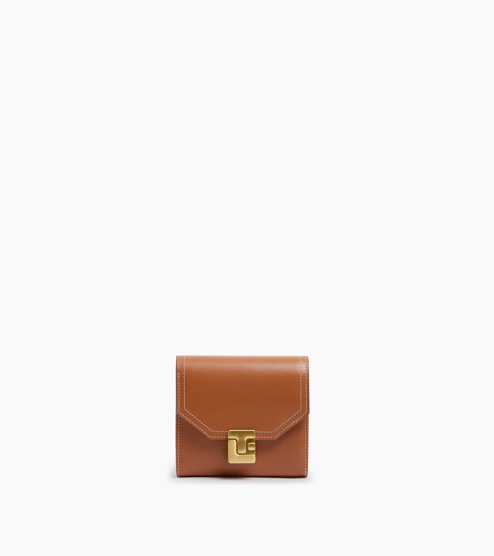 Rose wallet in smooth leather