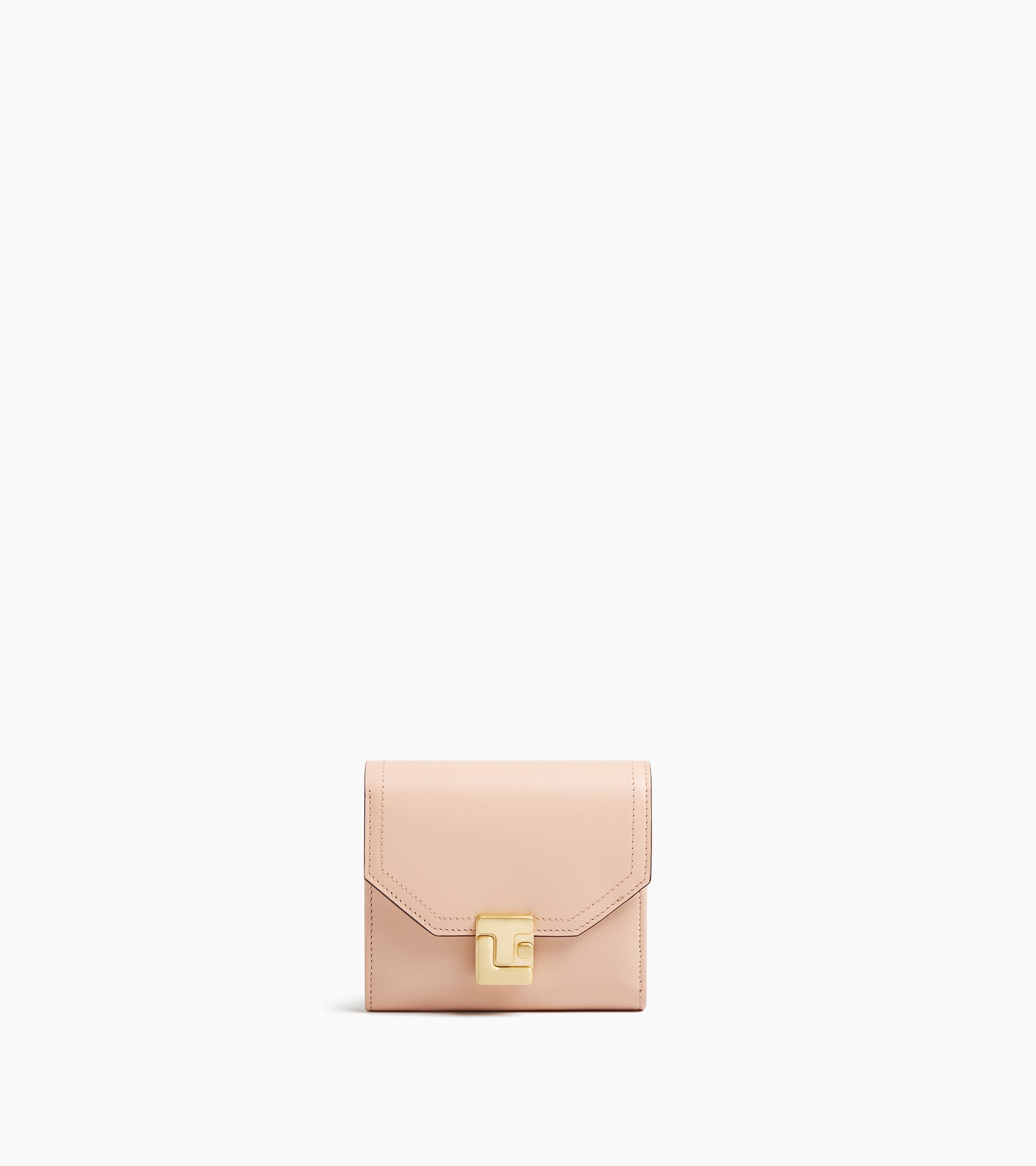 Rose wallet in smooth leather