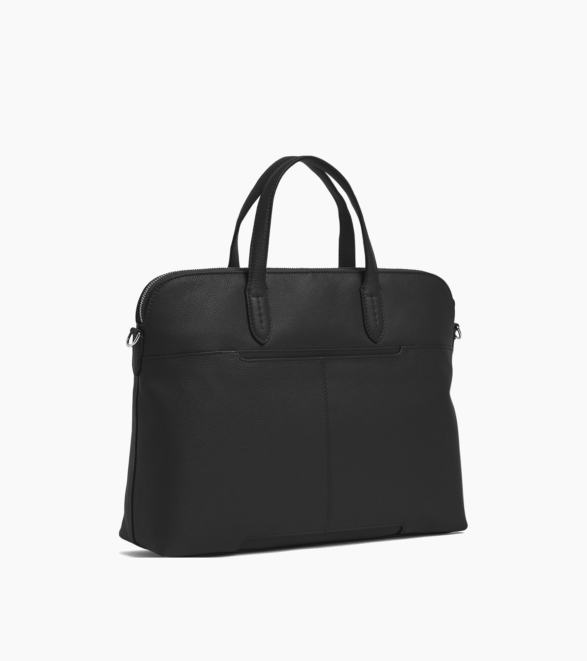 Sophie 15" briefcase with 1 gusset in grained leather