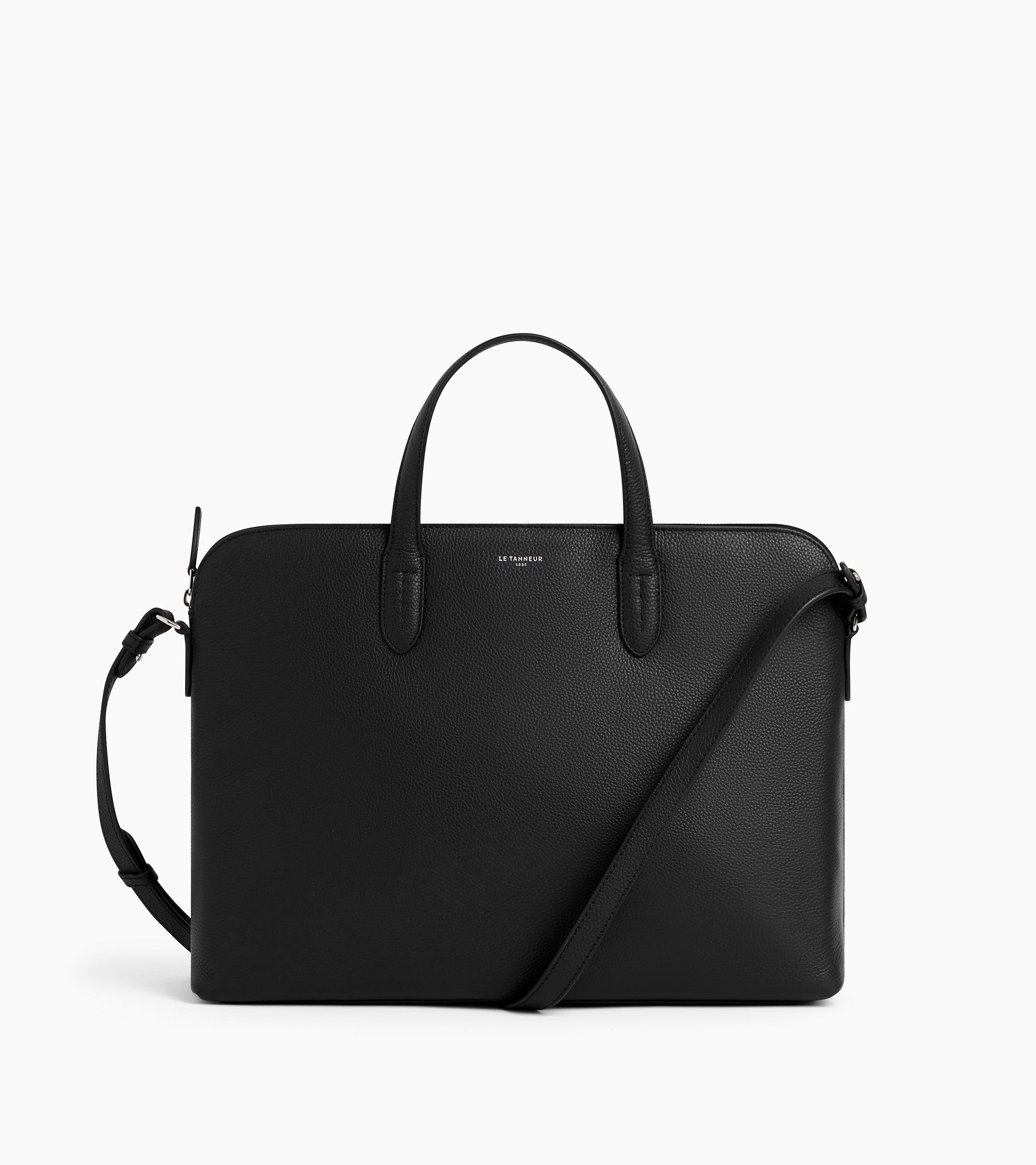 Sophie 15" briefcase with 1 expanding compartment in grained leather