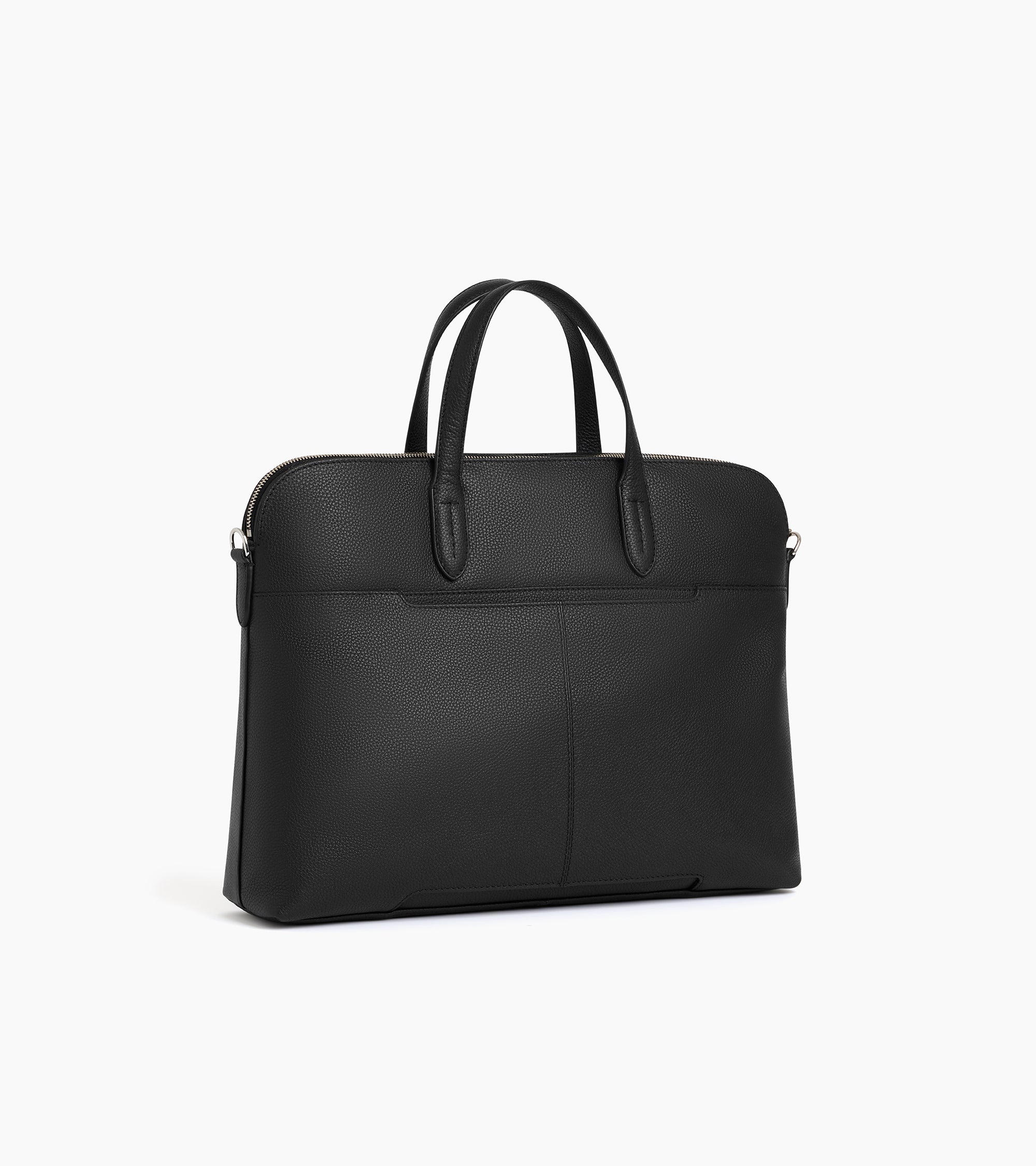 Sophie 15" briefcase with 1 expanding compartment in grained leather