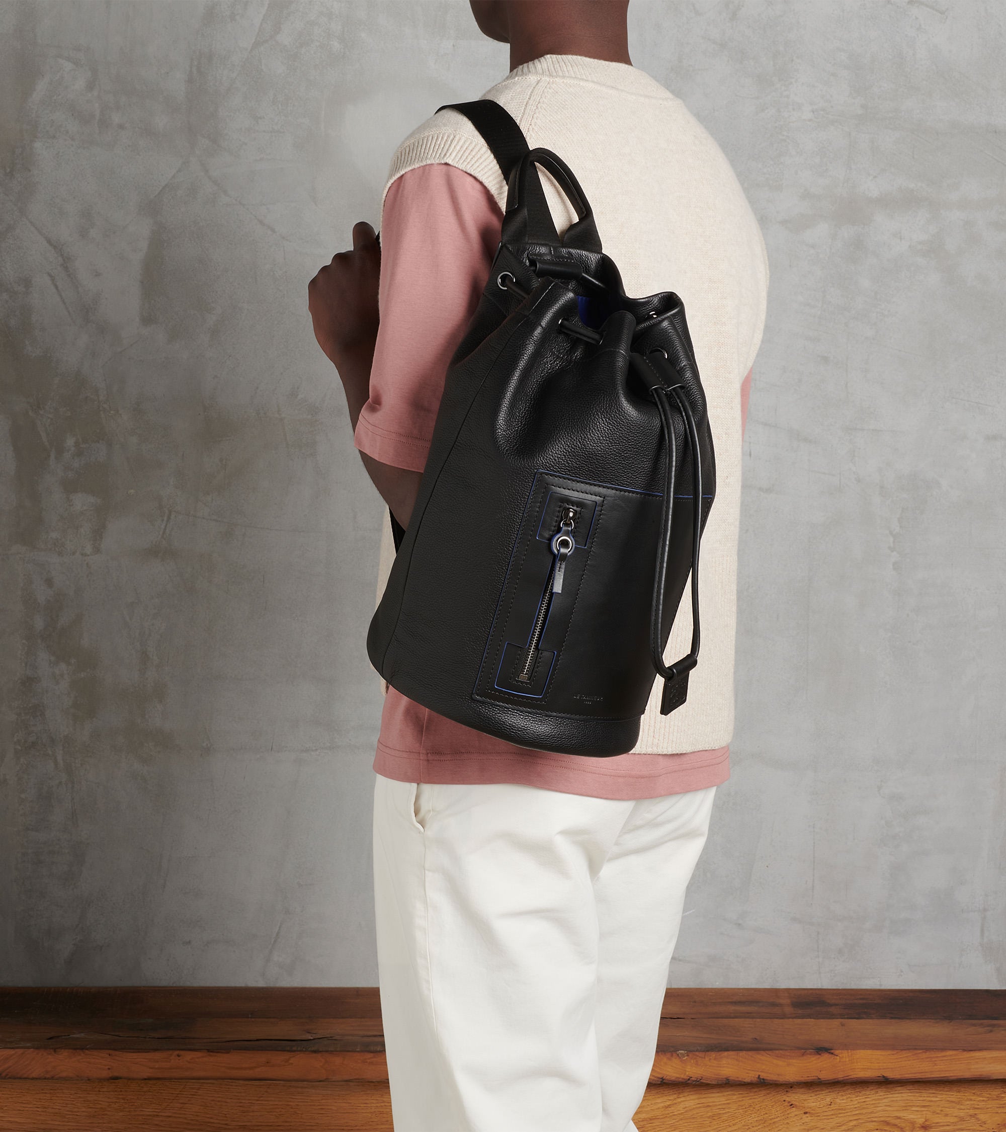 Alexis backpack in grained leather